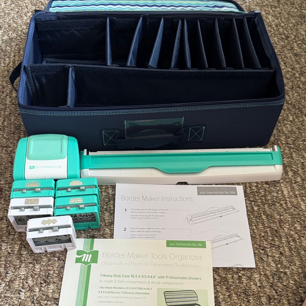 Border Maker Tool Organizer in Teal and Navy